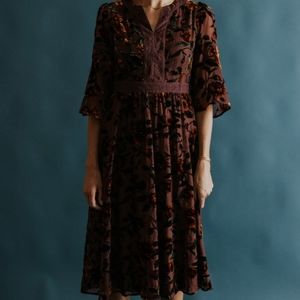 SALT Georgiana Burnout Eyelet Dress